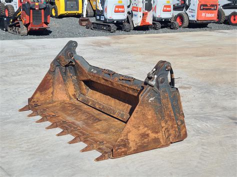 4 ft skid steer bucket|bobcat 4in1 bucket for sale.